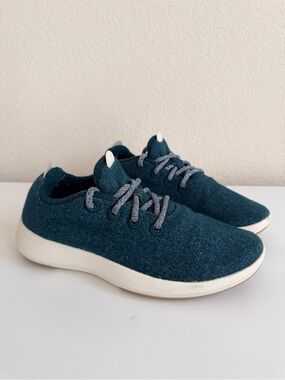 Allbirds Wool Runners Green Teal Merino Wool Sneakers | Women’s Size 9